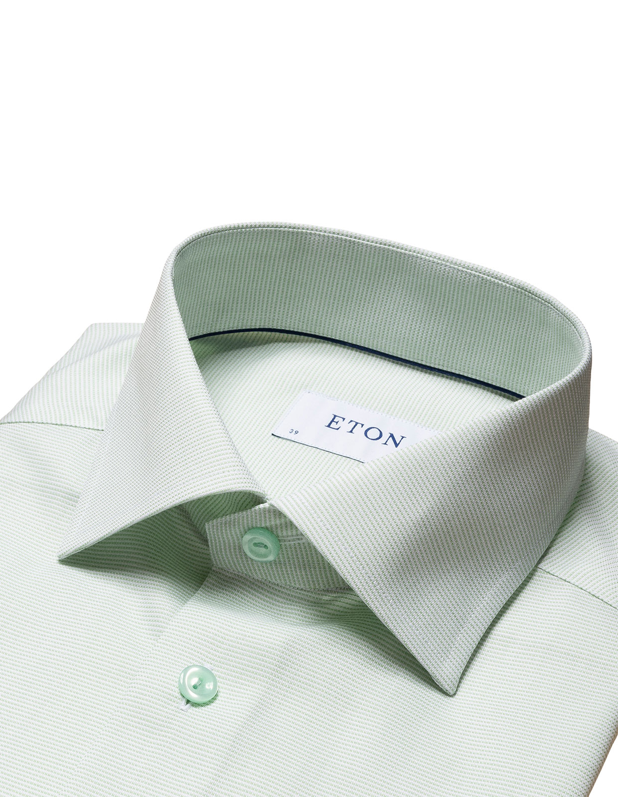 Contemporary Fit Twill Shirt Green Stl 40