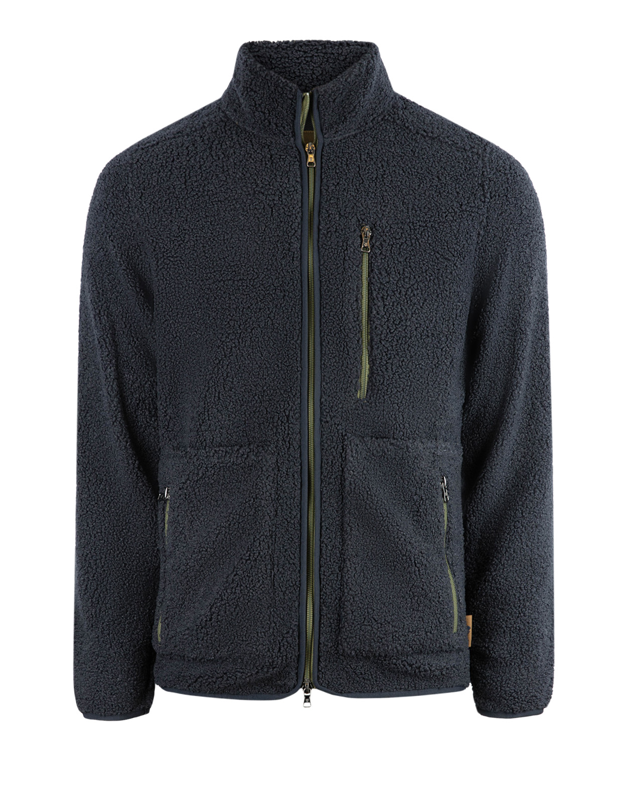 Pile Fleecejacka Marinblå