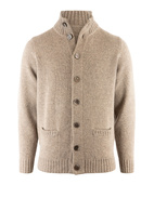 Landford Cardigan Lammull Gråbeige