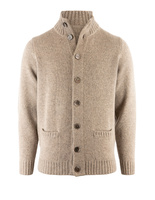 Landford Cardigan Lammull Gråbeige