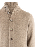 Landford Cardigan Lammull Gråbeige