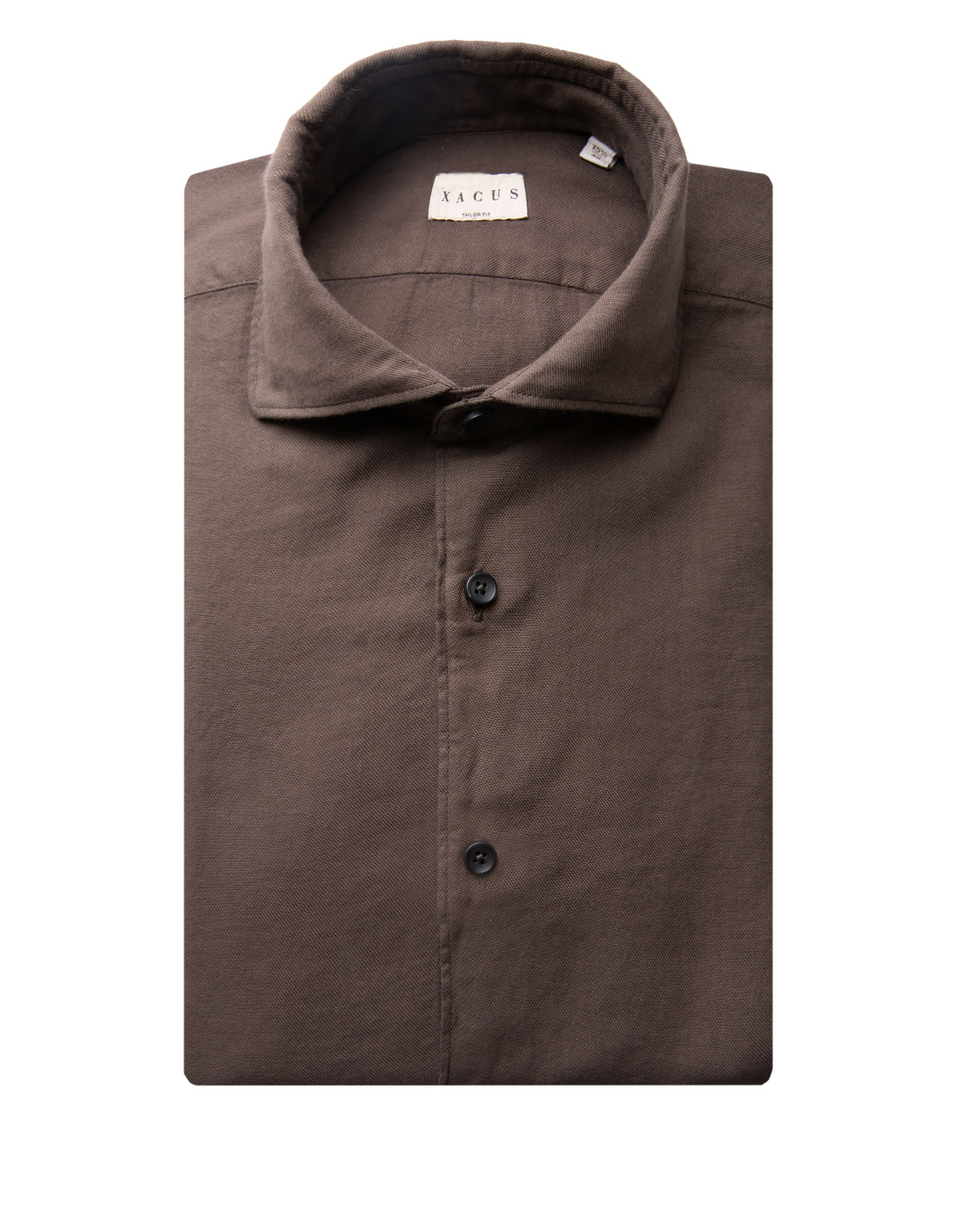 Skjorta Flanell Garment Dyed Brun