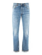 Davide Regular Selvedge Jeans Tvättad Blå 38"