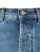 Davide Regular Selvedge Jeans Tvättad Blå 38"