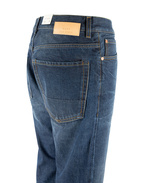 Davide Regular Selvedge Jeans Tvättad Mörkblå