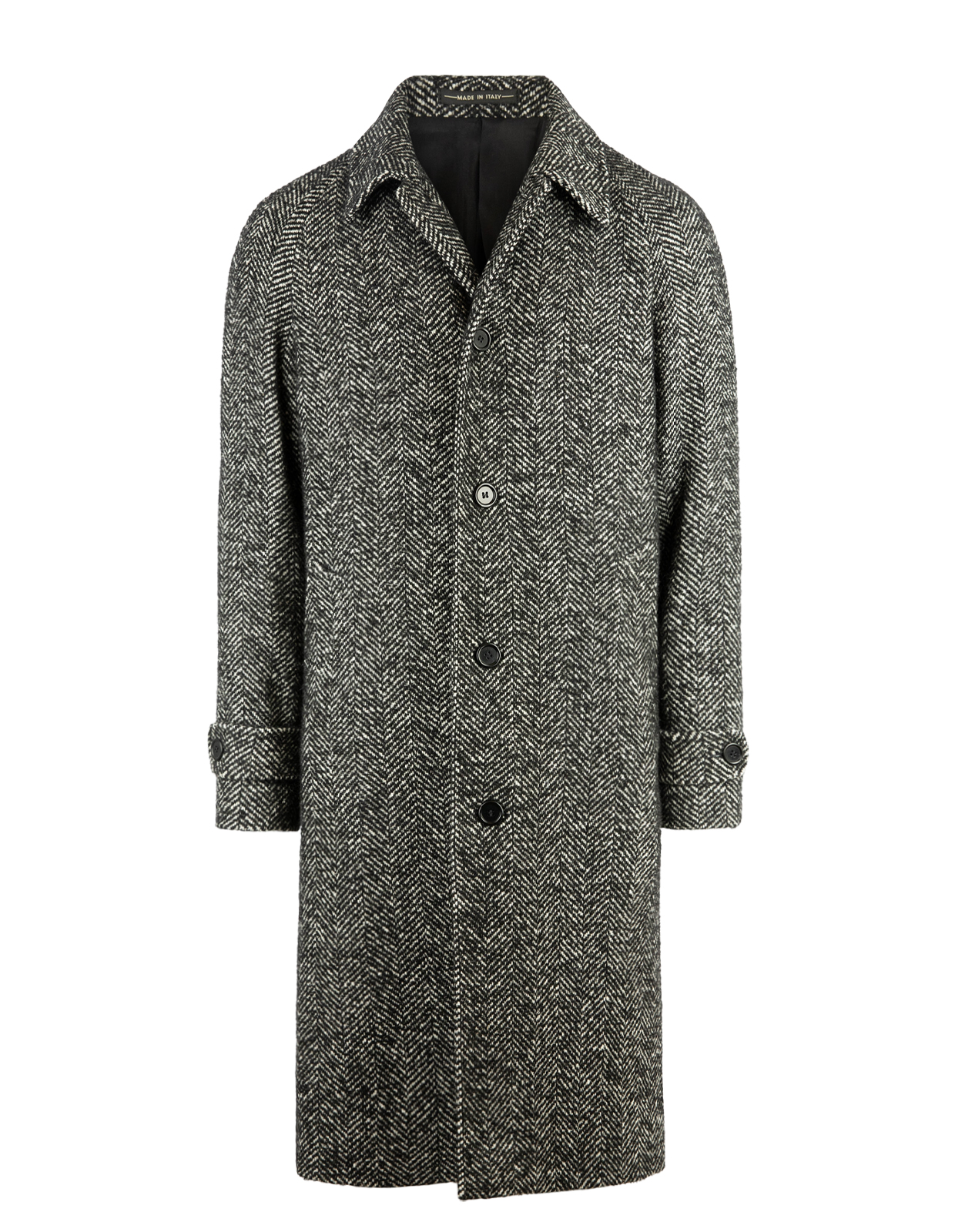 Sartorial Raglan Rock Fiskbensmönstrad Grå