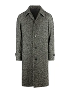 Sartorial Raglan Rock Fiskbensmönstrad Grå 48