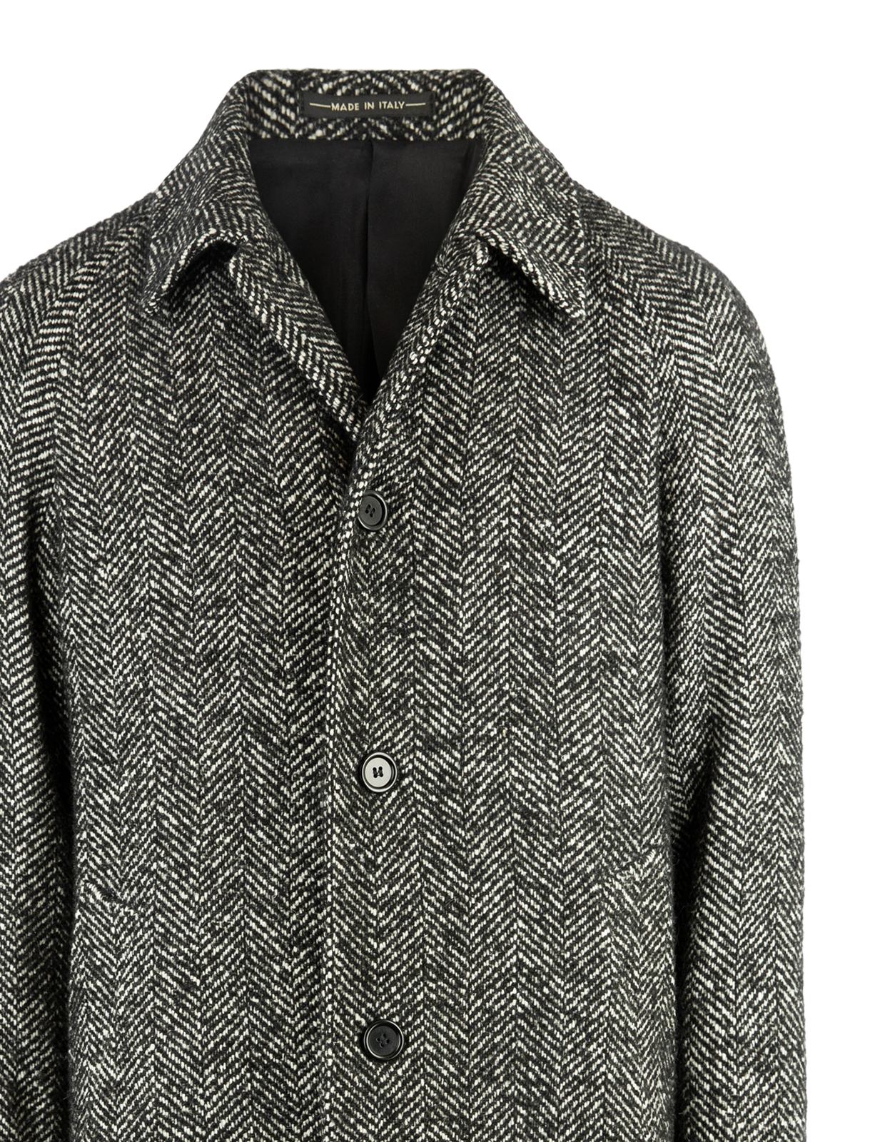 Sartorial Raglan Rock Fiskbensmönstrad Grå 48