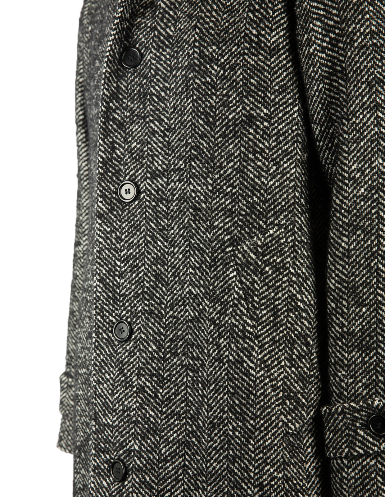 Sartorial Raglan Rock Fiskbensmönstrad Grå 48