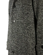 Sartorial Raglan Rock Fiskbensmönstrad Grå 48