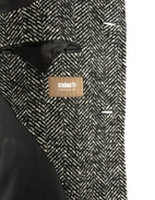 Sartorial Raglan Rock Fiskbensmönstrad Grå 48