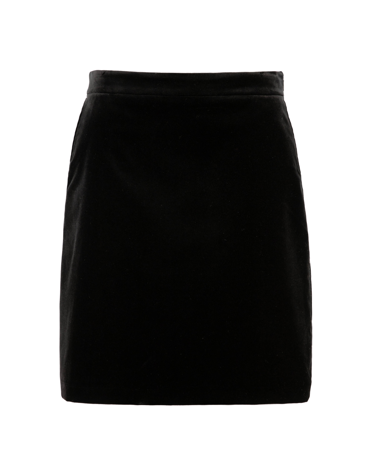 Steffi Kjol Sammet Svart