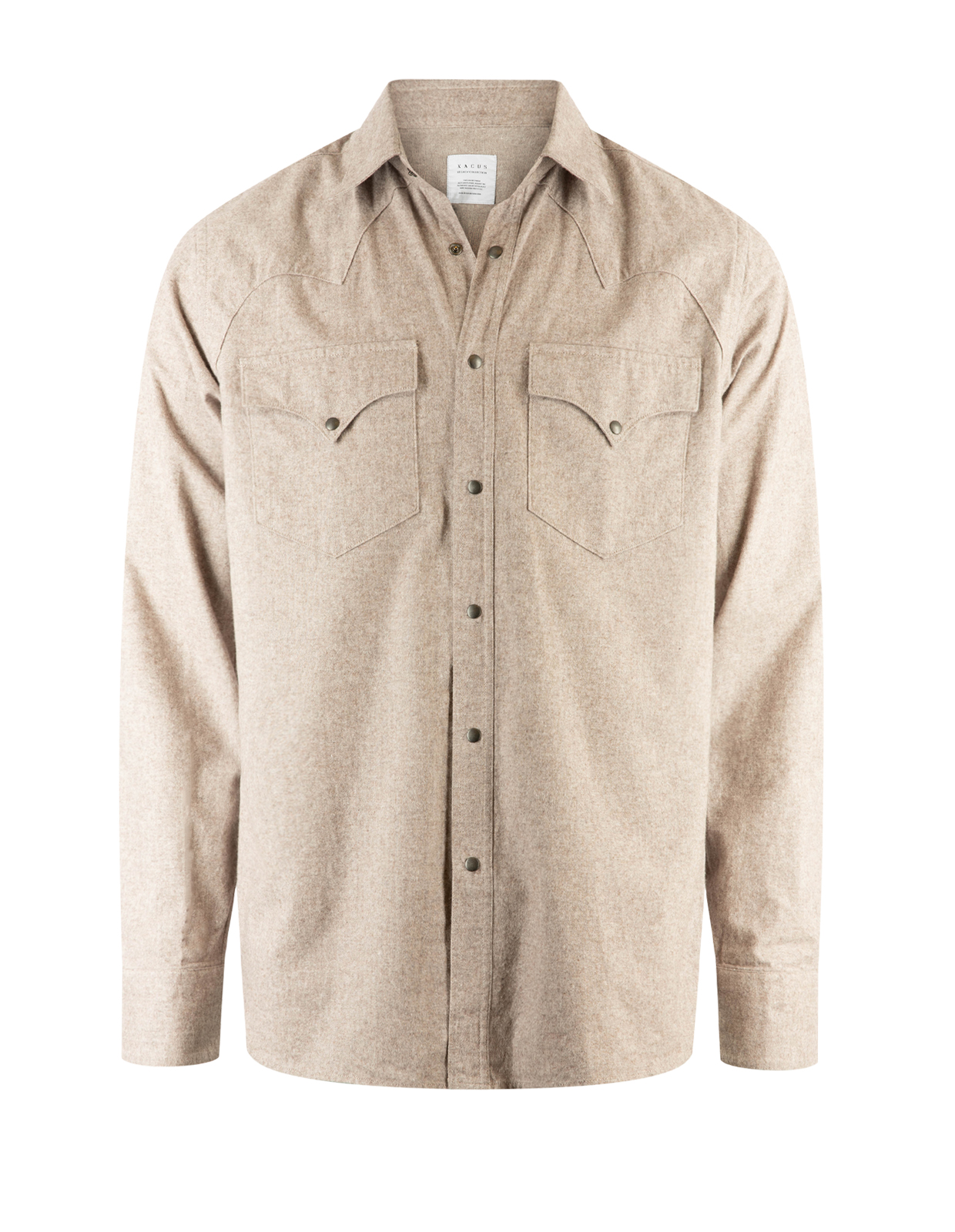 Western Skjorta Flanell Beige
