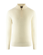 Zip-tröja Rain Wool Vit