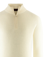 Zip-tröja Rain Wool Vit