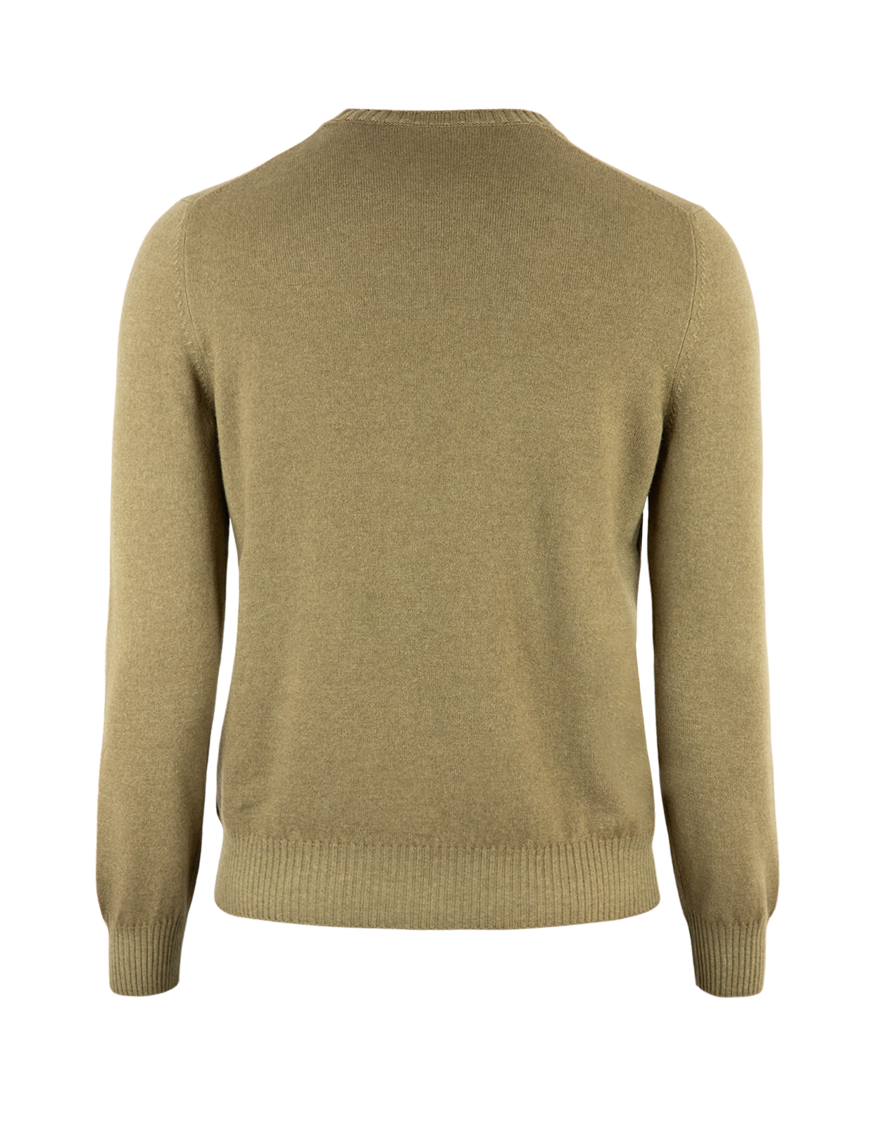 Tröja Rundhals Ull Cashmere Vintage Grön