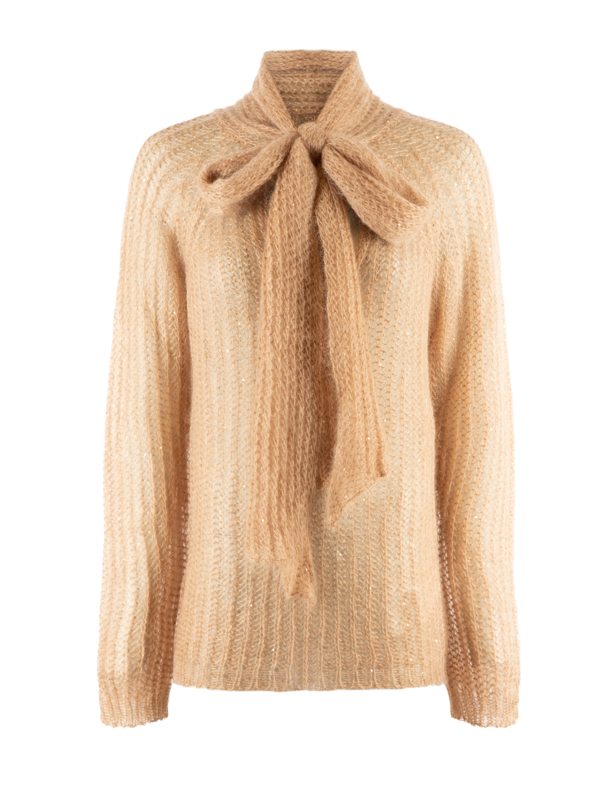 Tröja Mohair Varmbeige