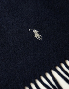 Windowpane Scarf Mörkblå One Size