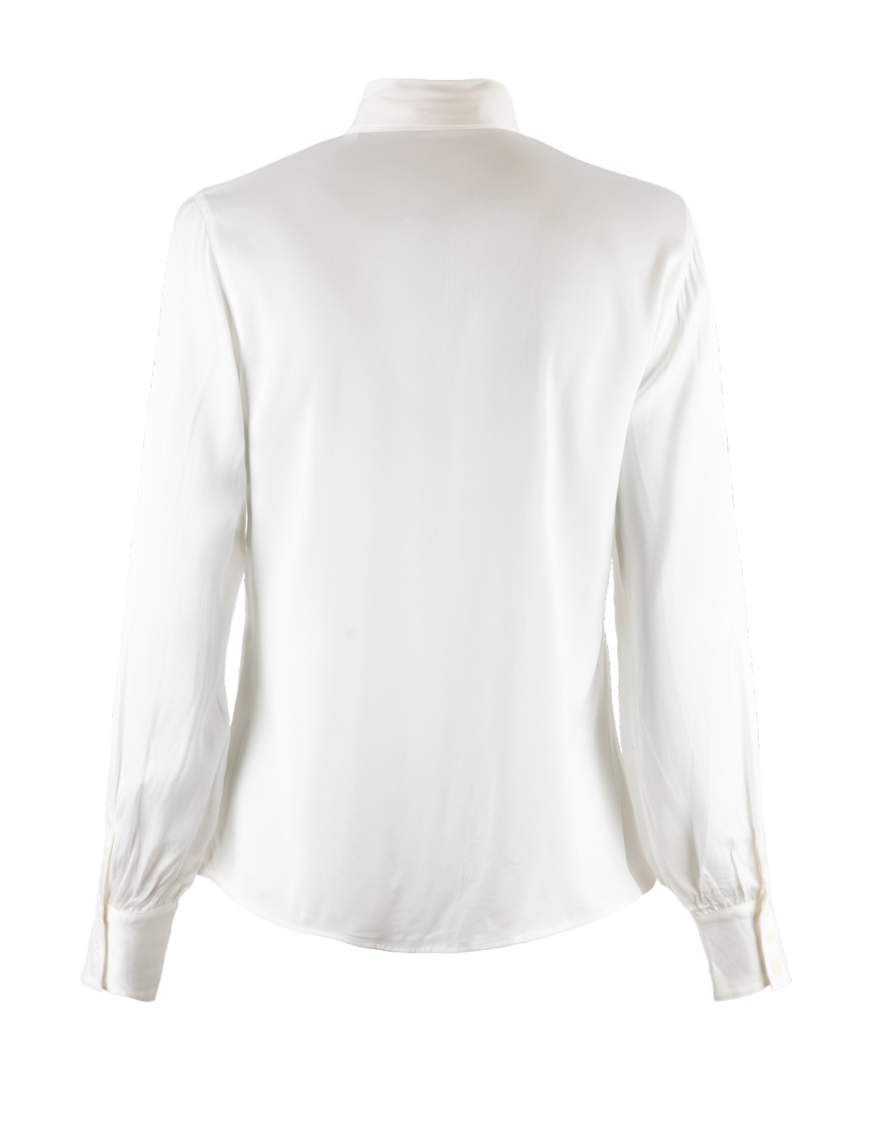 Selma Blus Siden Benvit 40