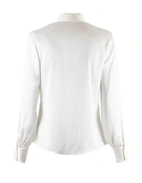 Selma Blus Siden Benvit 40