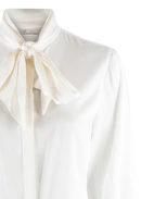 Selma Blus Siden Benvit 40