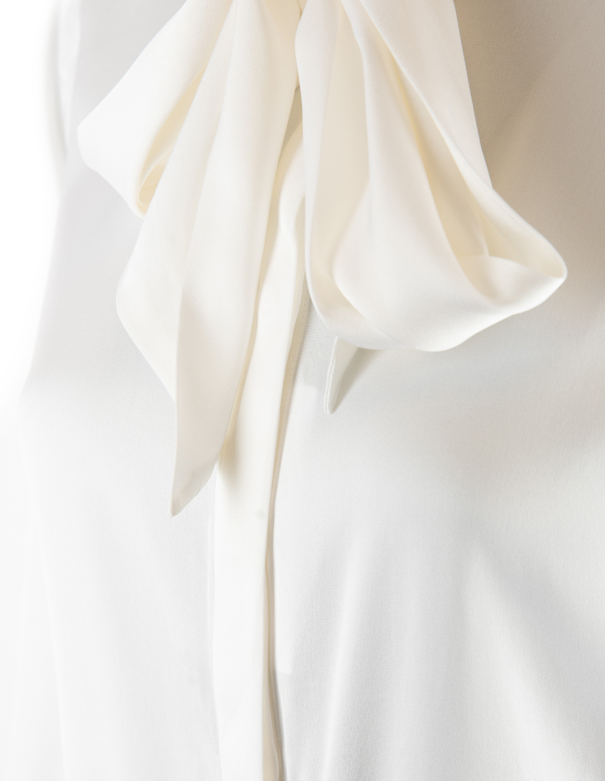 Selma Blus Siden Benvit 40