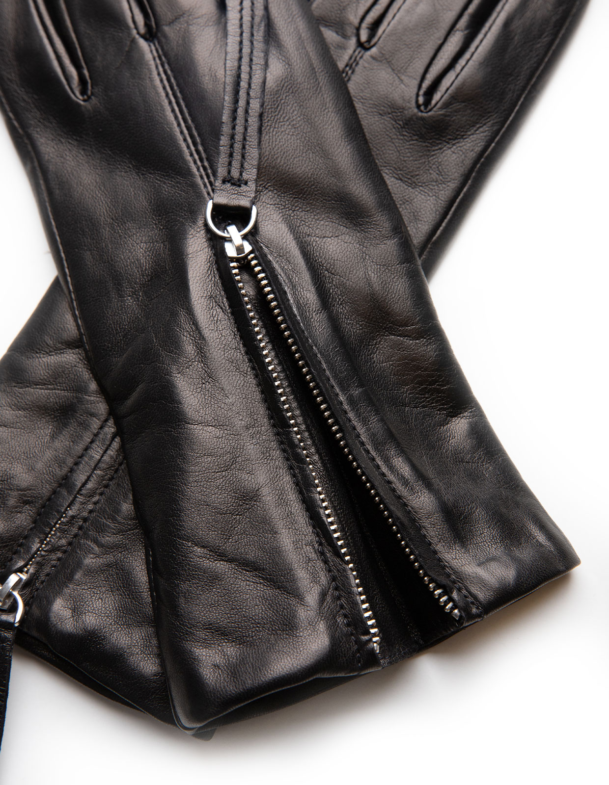 Vera Handske Läder Svart