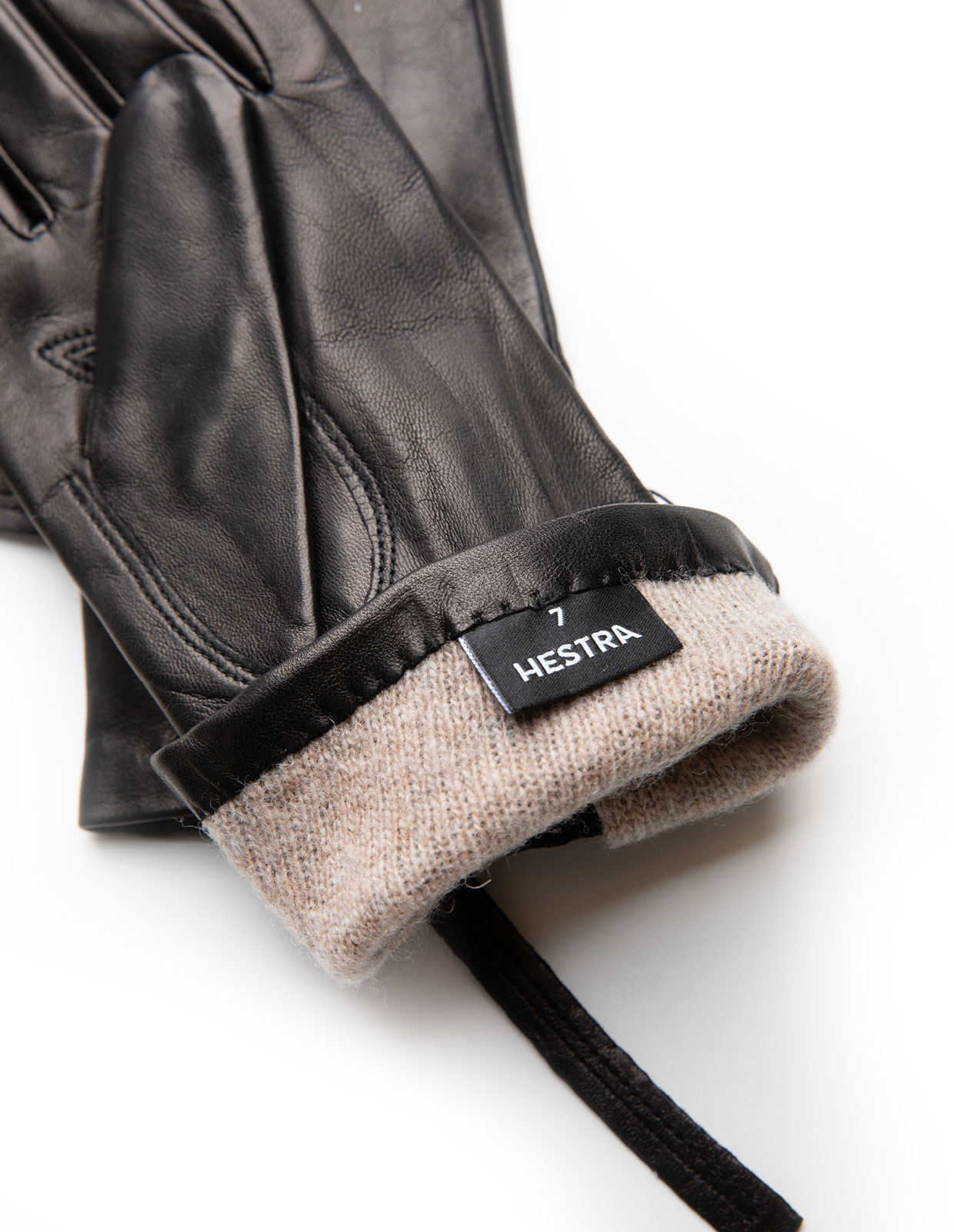 Vera Handske Läder Svart