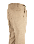 Retro Theca 2P Byxa Tweed Fiskbensmönster Ljusbeige