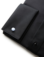 Slim Fit Smokingskjorta Svart