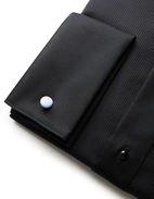 Slim Fit Smokingskjorta Svart 42