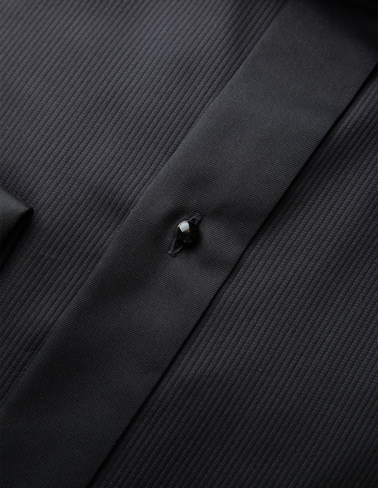 Slim Fit Smokingskjorta Svart