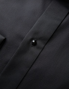 Slim Fit Smokingskjorta Svart