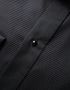 Slim Fit Smokingskjorta Svart 42