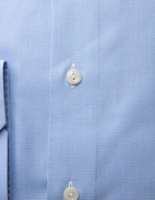 Slim Fit Skjorta Bomull Hundtand Ljusblå 43