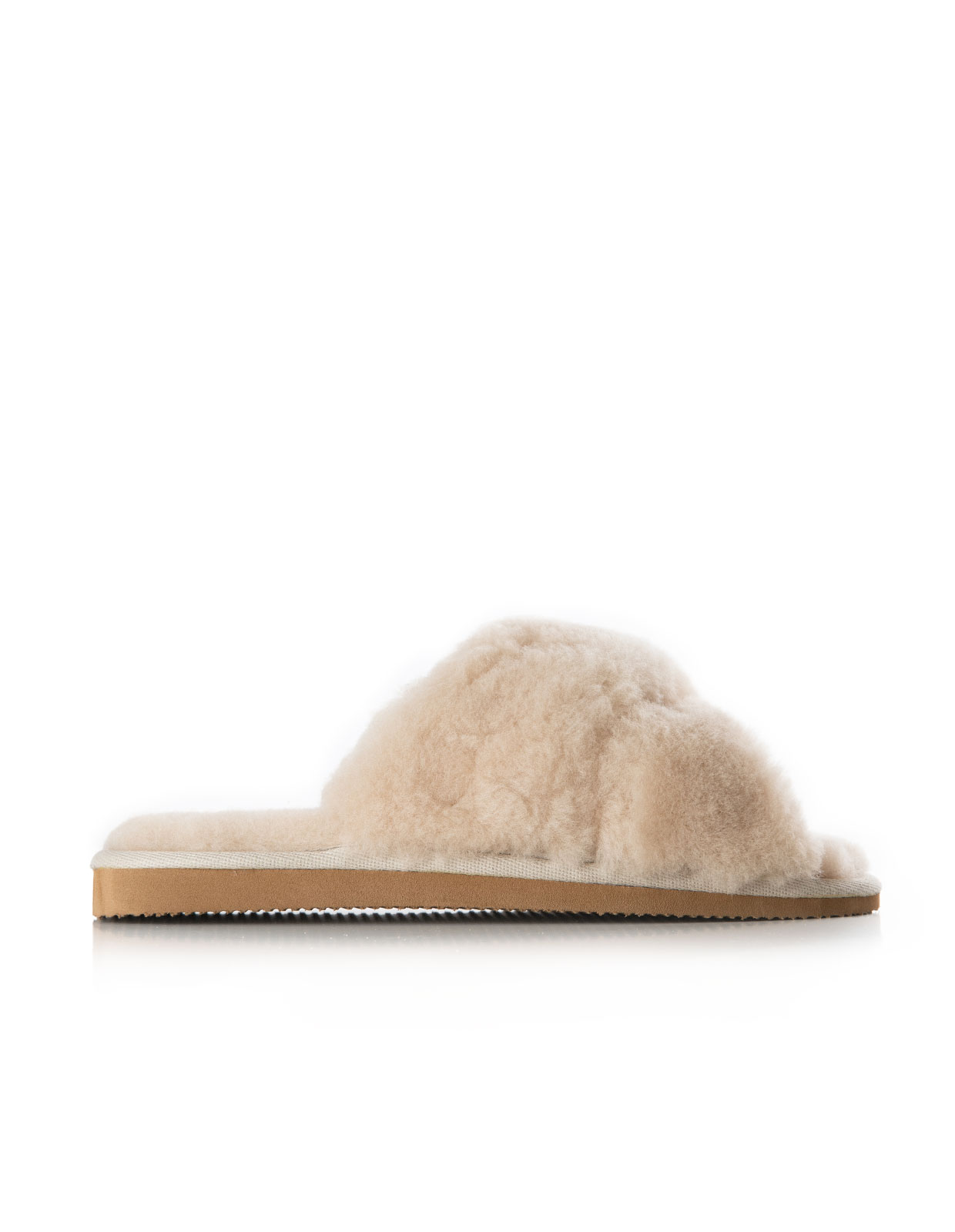 Lovisa Toffla Fårskinnspäls Ljusbeige