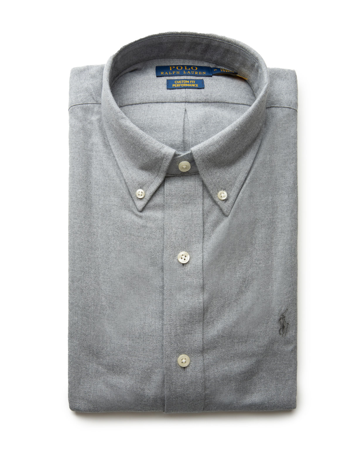 Flanellskjorta Custom Fit Grå