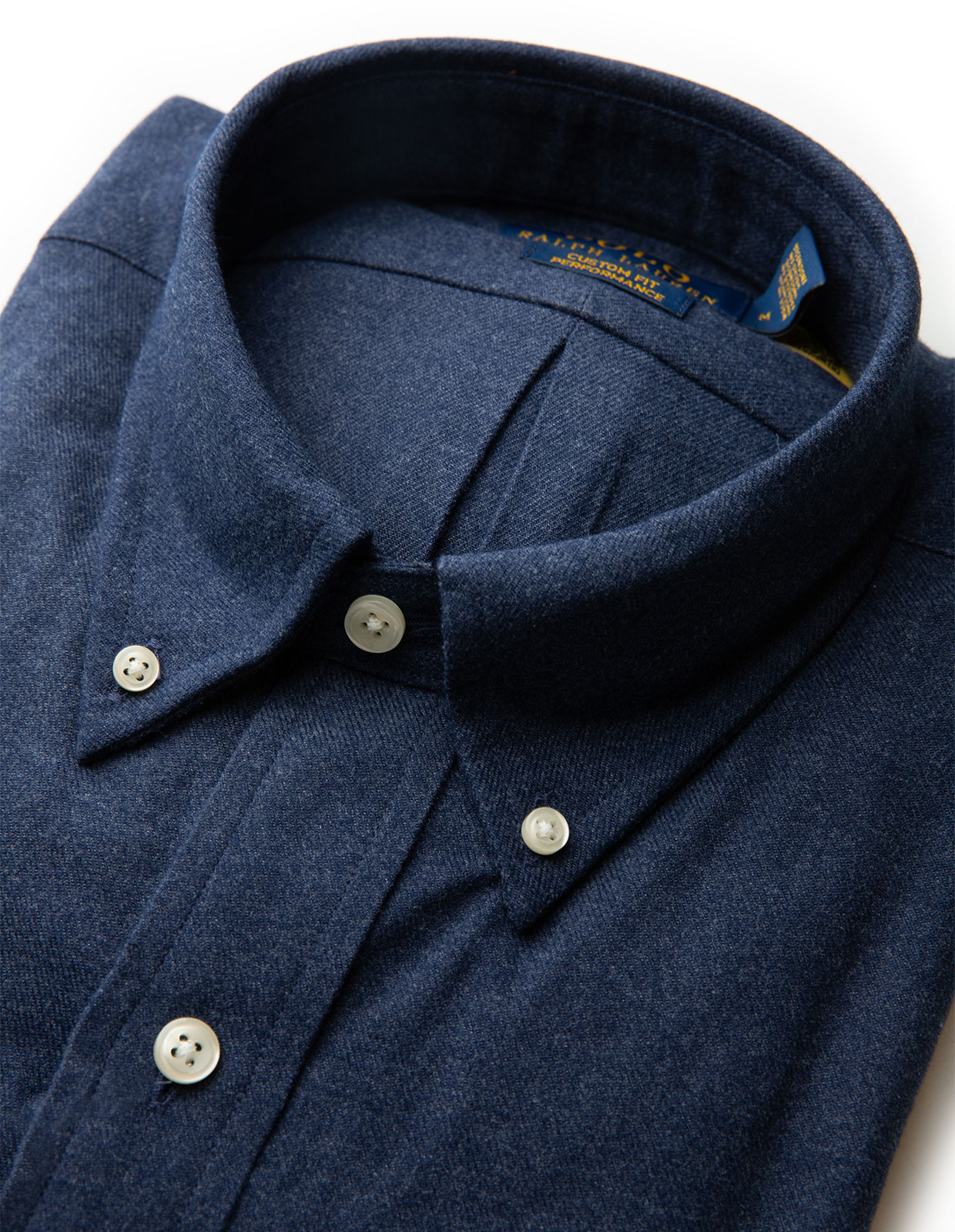 Flanellskjorta Custom Fit Navy