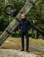 Firenze Overshirt Flanell Marinblå