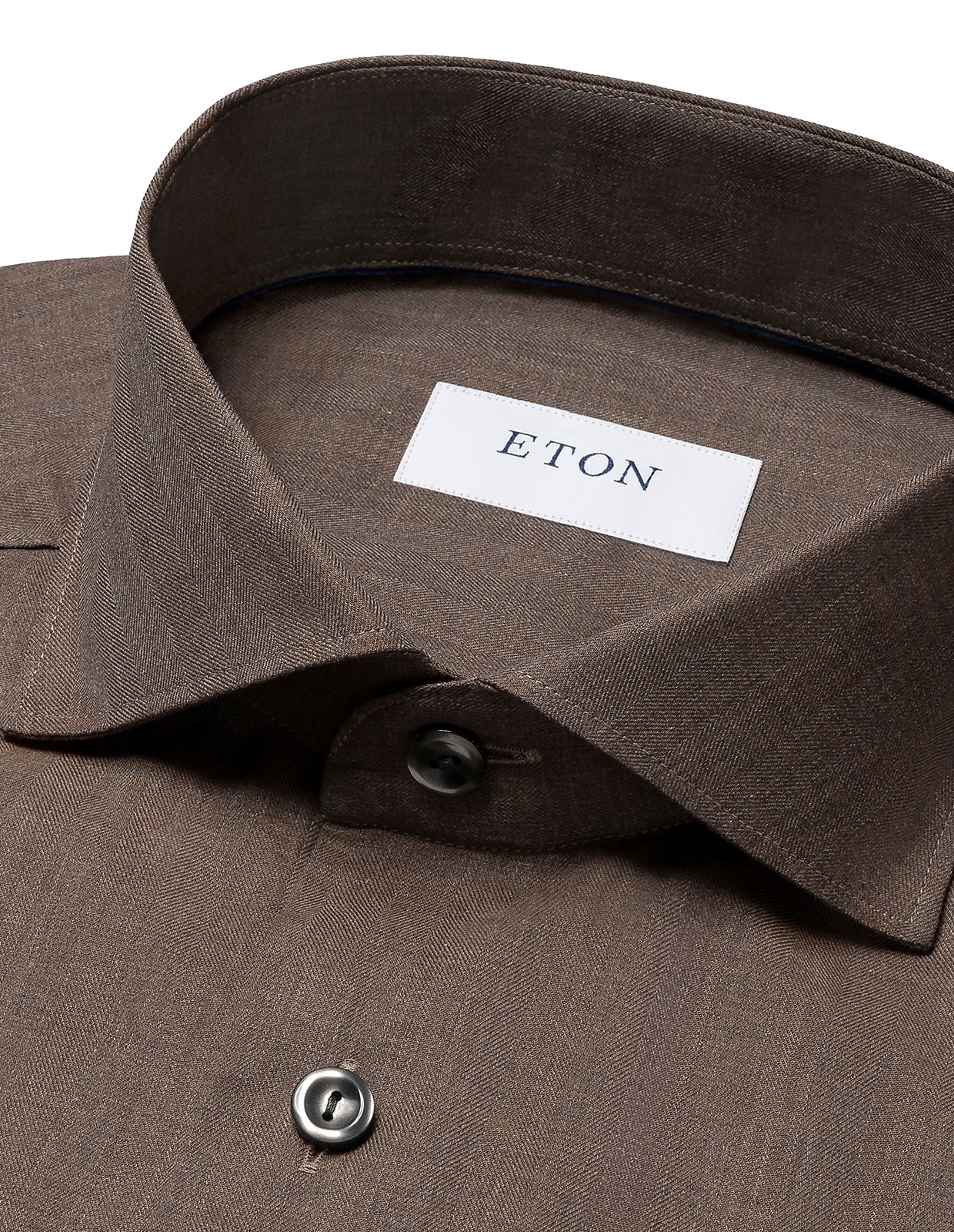 Contemporary Fit Skjorta Mörkbrun