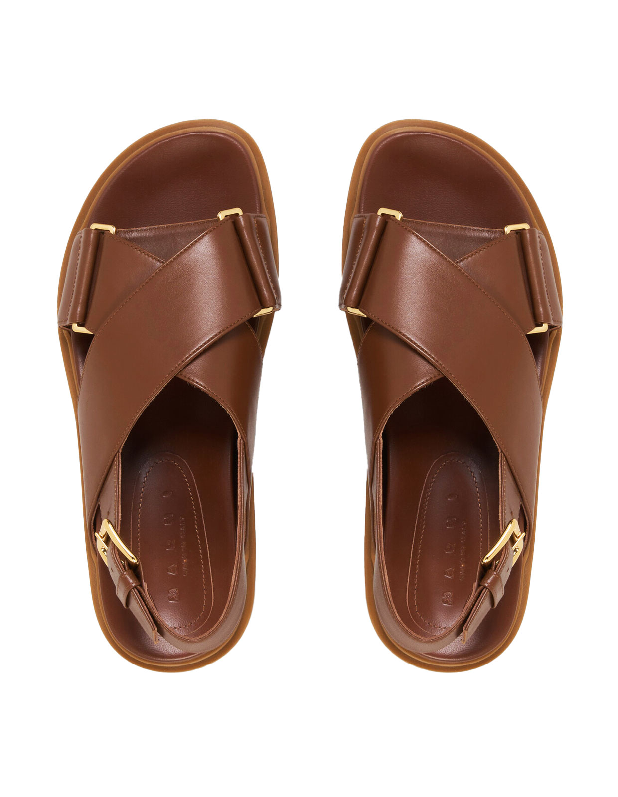 Sandal Läder Brun 37