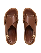 Sandal Läder Brun 37
