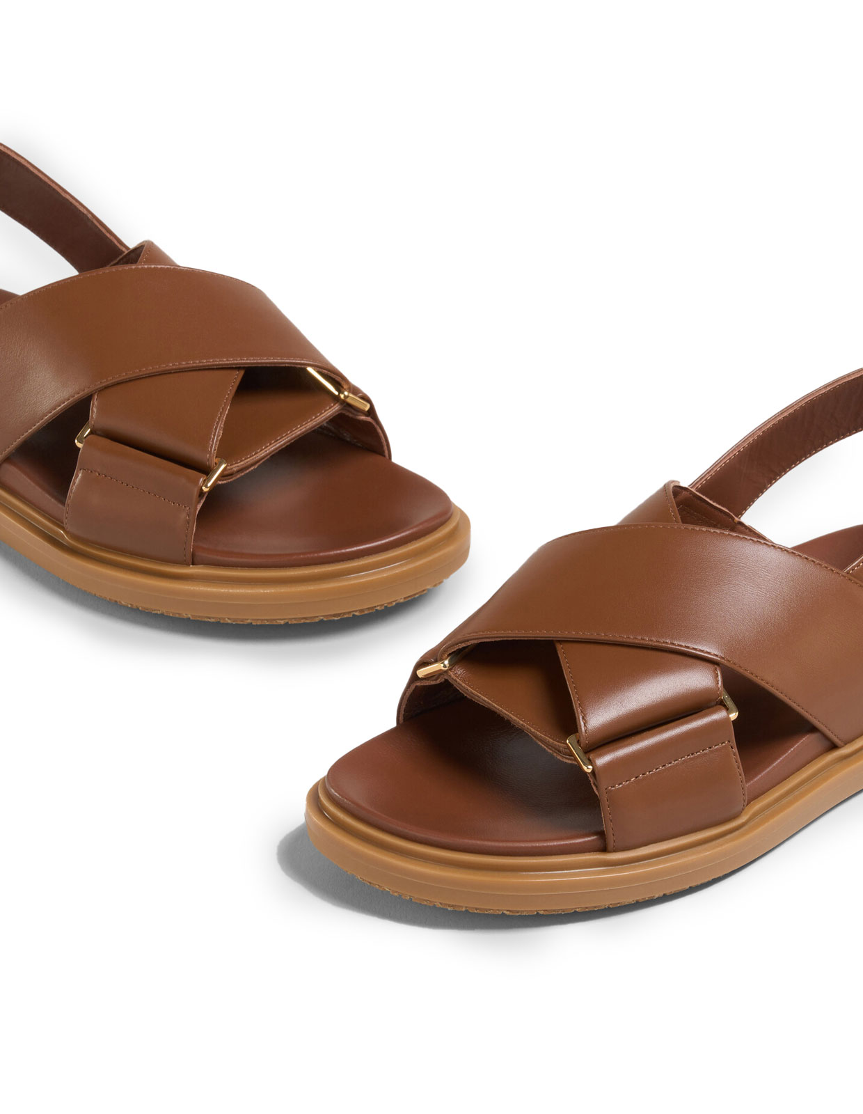 Sandal Läder Brun 37