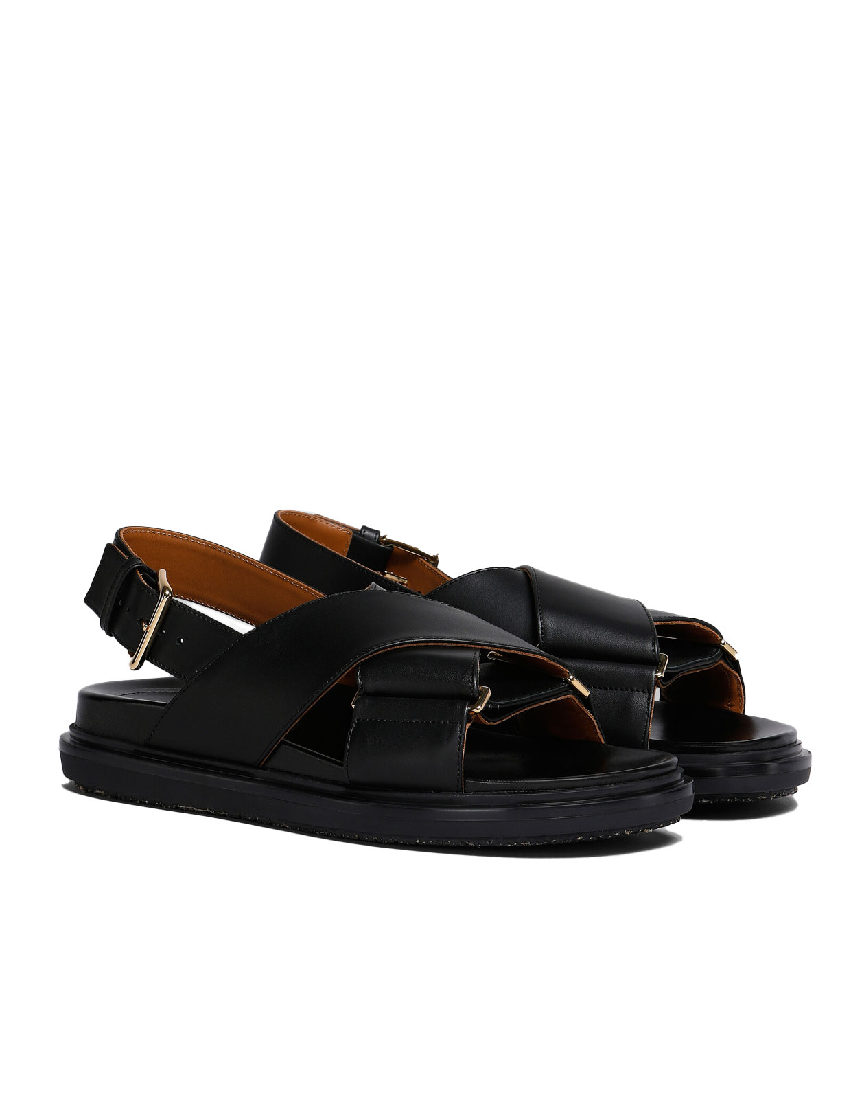 Sandal Läder Svart