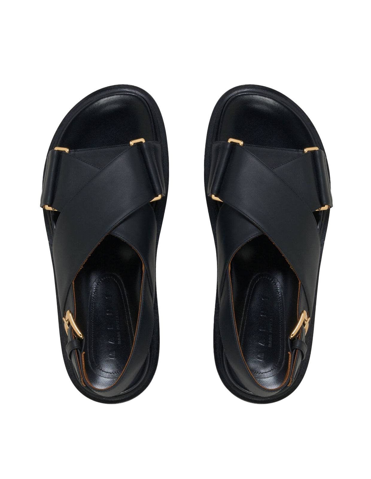 Sandal Läder Svart 39
