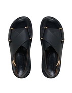 Sandal Läder Svart 39