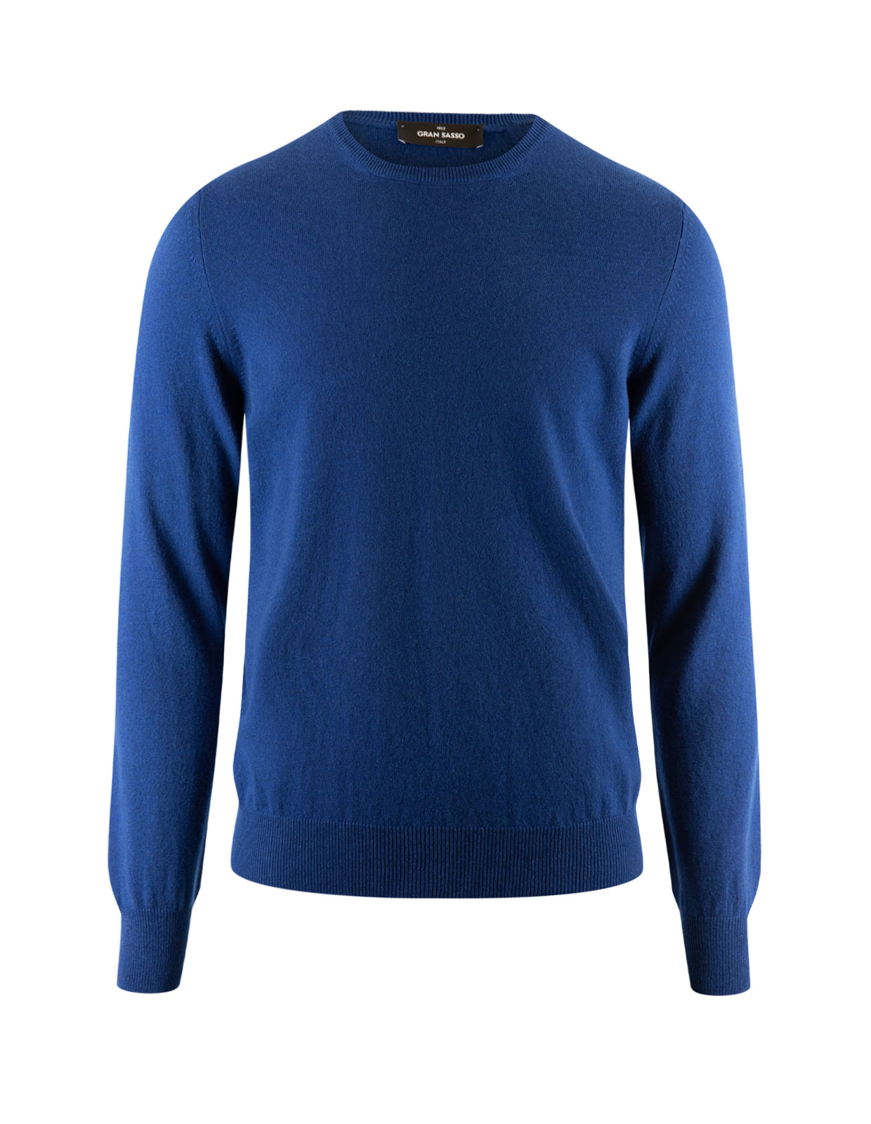 Tröja Rundhals Cashmere Blå