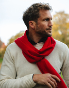 Tröja Rundhals Ull/Cashmere Benvit