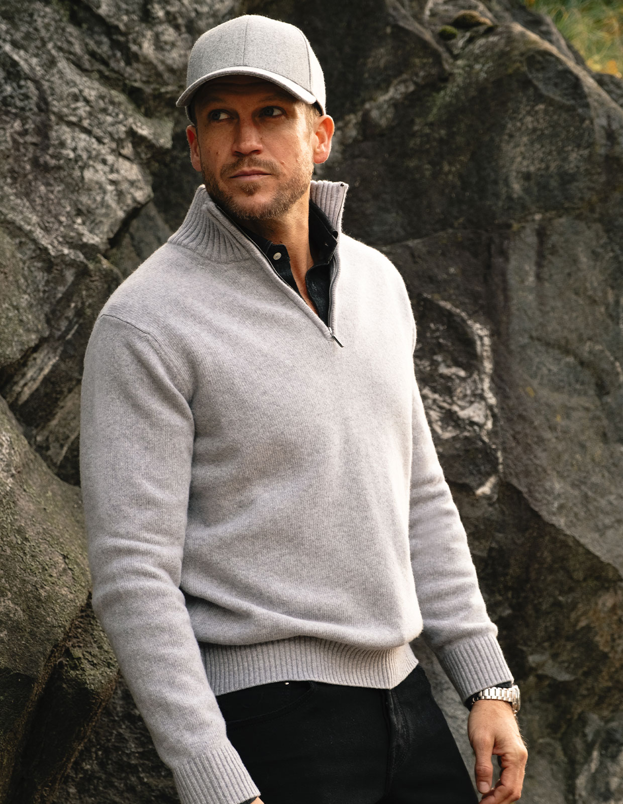 Flannel Sport Cap Vitale Barberis Clay Grey Stl S