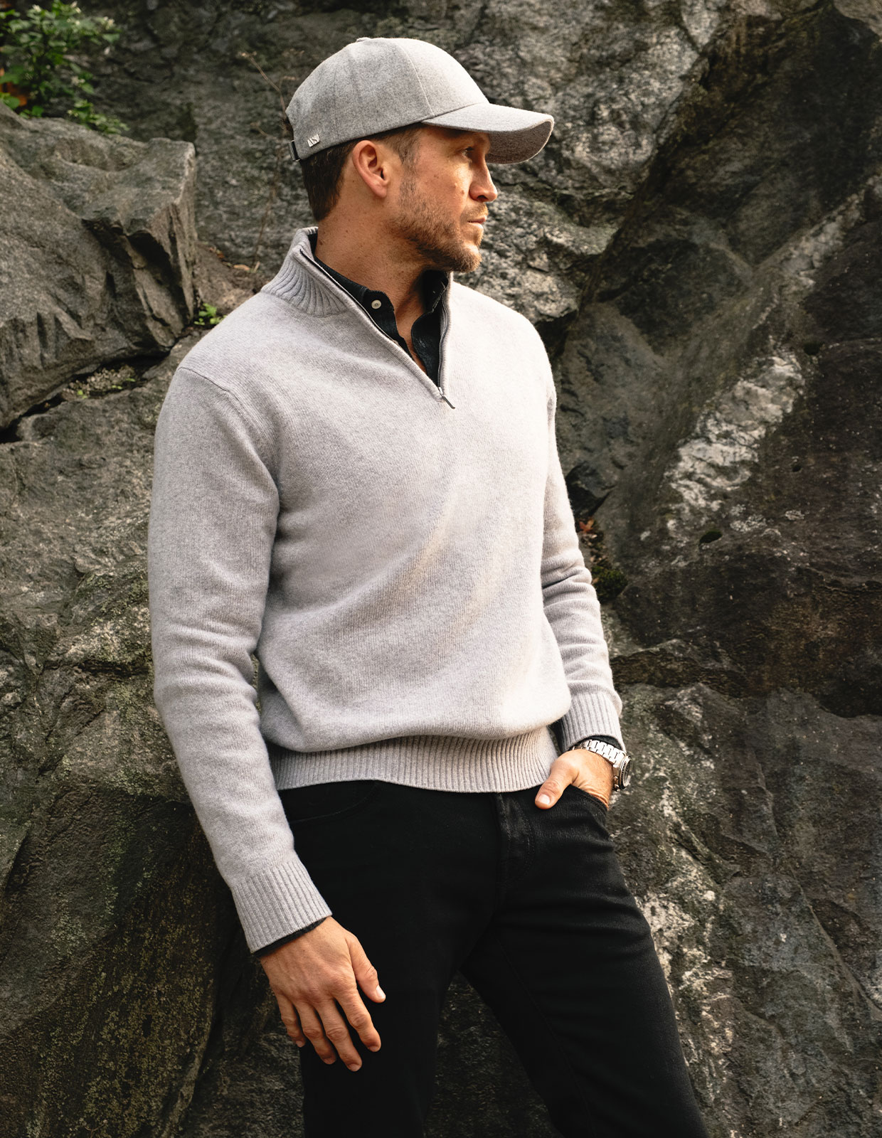 Flannel Sport Cap Vitale Barberis Clay Grey Stl S